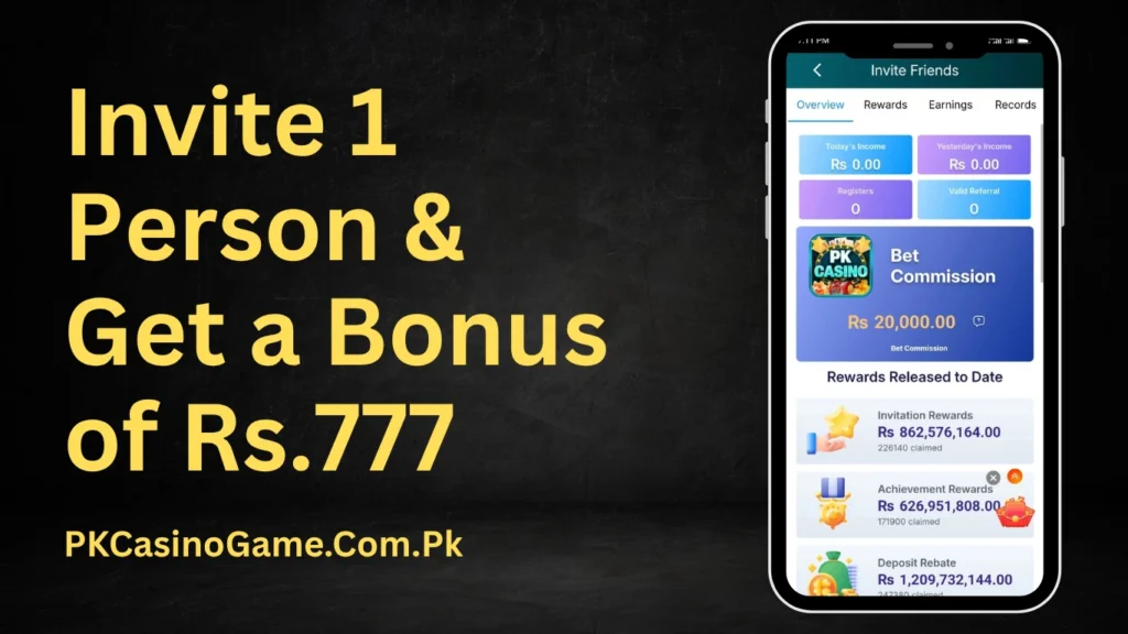 PK Casino Game Referral and Agent Program Pakistan 2026